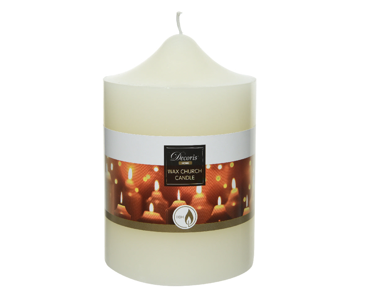 Candela in cera natalizia, altezza 15cm diametro 10cm Kaemingk Candela in cera natalizia, altezza 15cm diametro 10cm Kaemingk